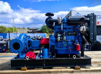 Дизельная насосная станция 400 м3/час, двигатель WEICHAI