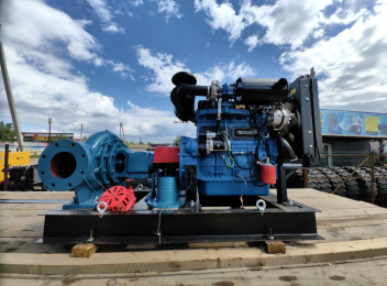 Дизельная насосная станция 500 м3/час, двигатель WEICHAI