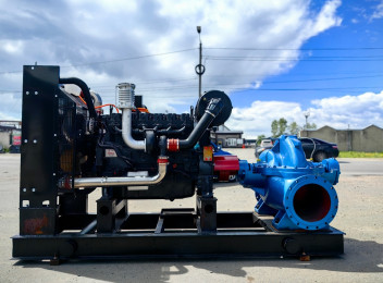 Дизельная насосная станция 1350 м3/час, двигатель WEICHAI